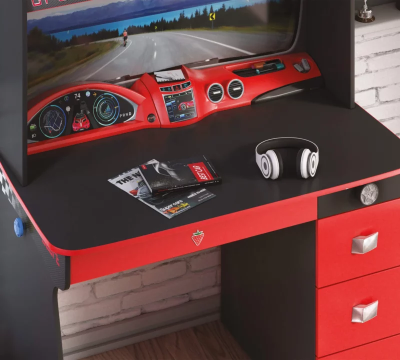 Cilek Champion Racer Schreibtisch mit Aufsatz – Bild 5