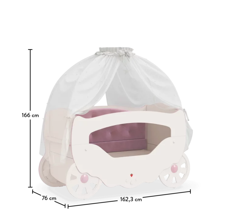 Cilek Princess Babybett 70x130 cm – Bild 3