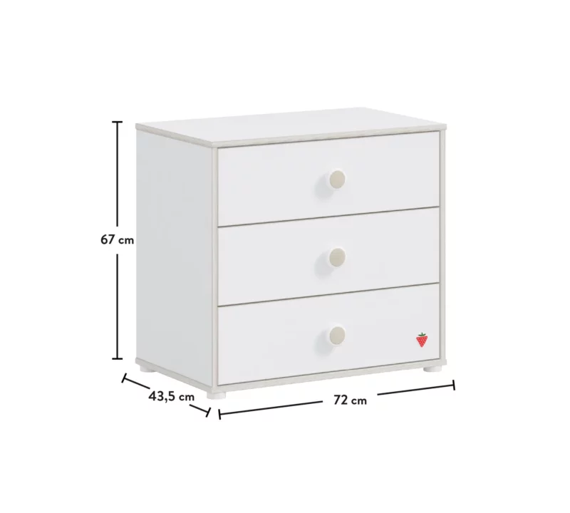 Cilek Montes White Small Wäschekommode – Bild 5