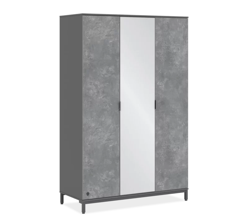 Cilek Space Gray Kleiderschrank 3-trg