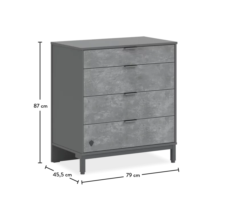 Cilek Space Gray Wäschekommode – Bild 5