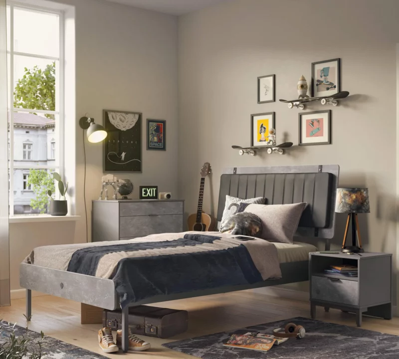 Cilek Space Gray Bett 100×200 cm – Bild 2
