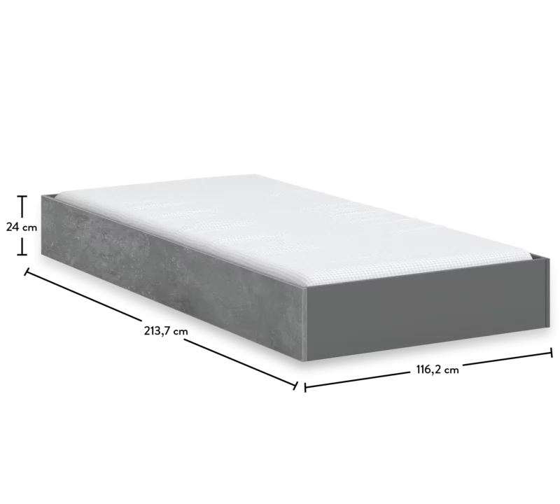 Cilek Space Gray Unterbett 90×190 cm – Bild 3