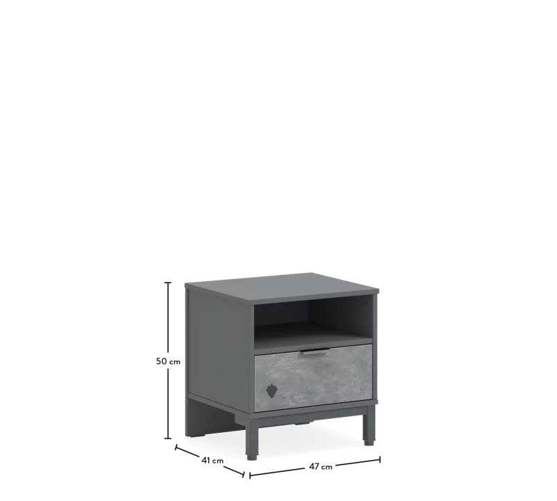 Cilek Space Gray Nachtkonsole – Bild 6