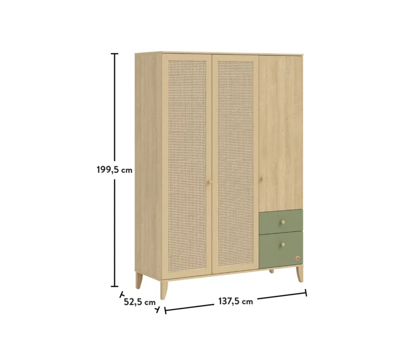 Cilek Loof Baby Kliederschrank 3-türig – Bild 8