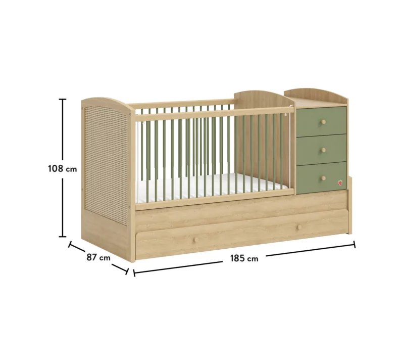 Cilek Loof Baby Babybett Umbaubett (80x180 cm) – Bild 3