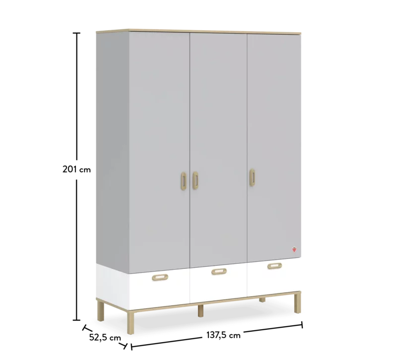 Cilek Mino Baby Kliederschrank 3-türig – Bild 7