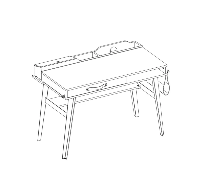 Cilek Dark Metal Small Schreibtisch – Bild 3