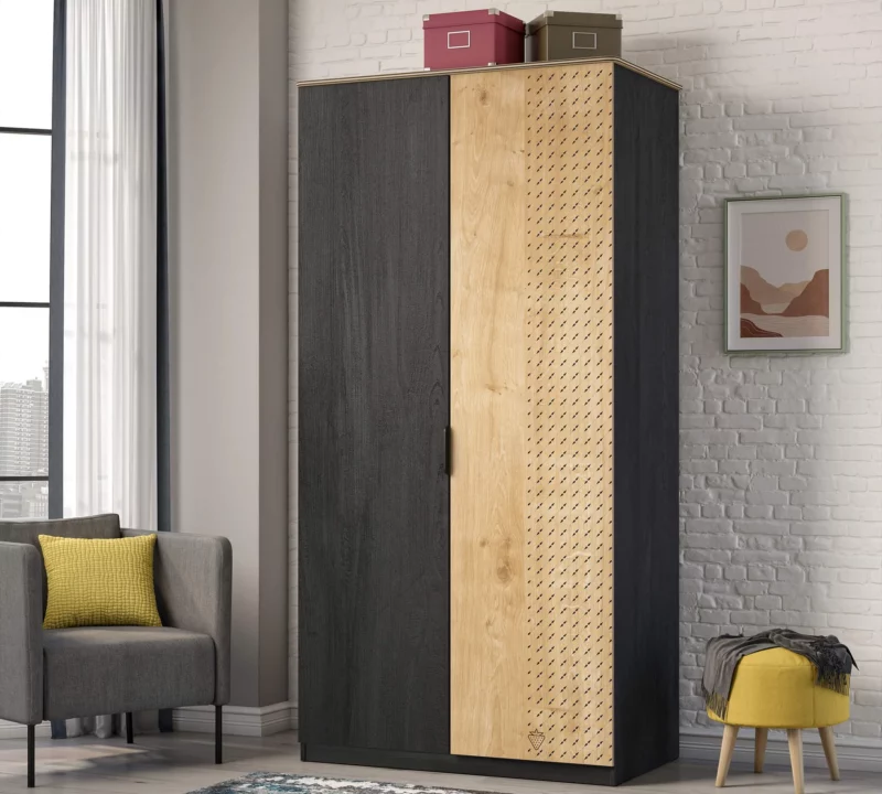 Cilek Black Kleiderschrank 2-türig – Bild 2