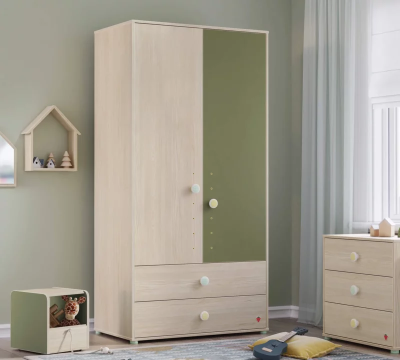 Cilek Montes Natural Kliederschrank 2-türig – Bild 2