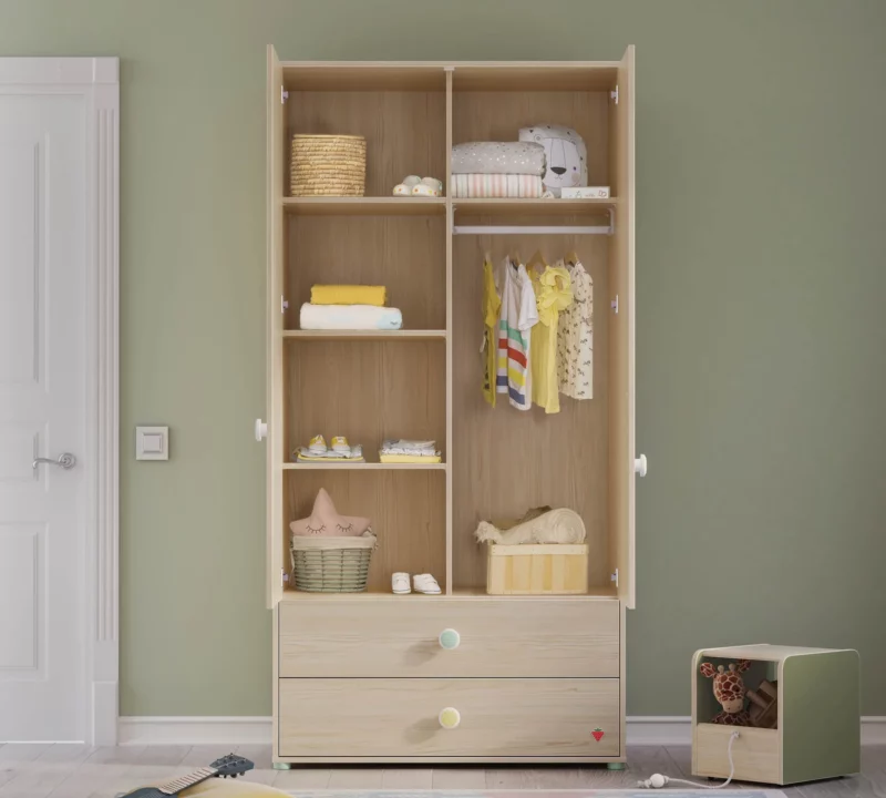 Cilek Montes Natural Kliederschrank 2-türig – Bild 3