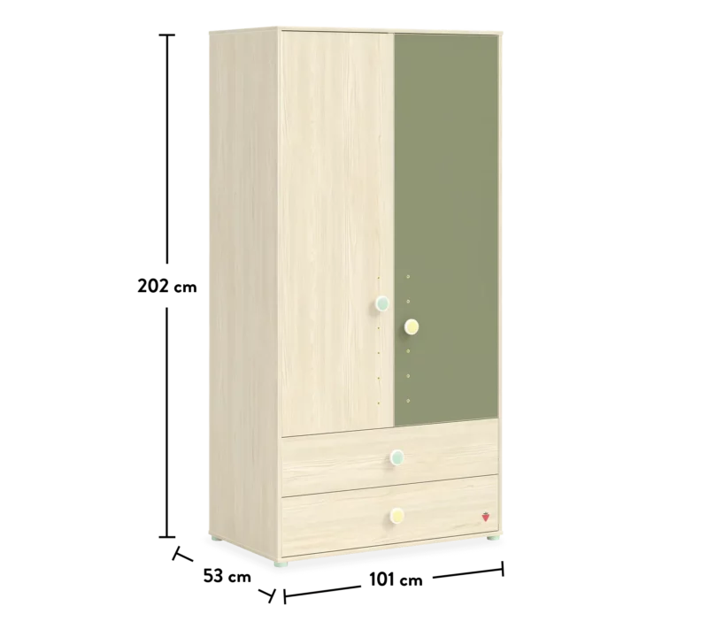Cilek Montes Natural Kliederschrank 2-türig – Bild 5