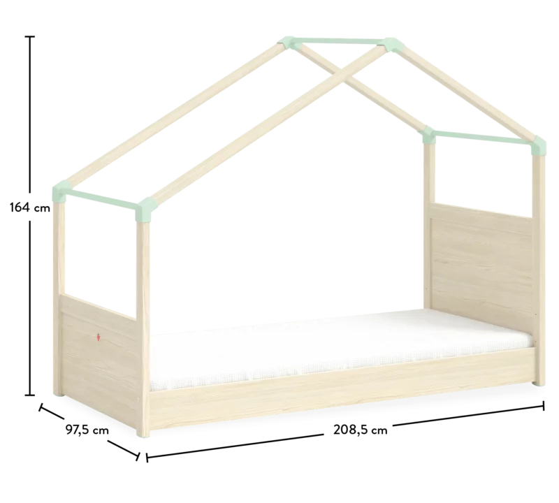 Cilek Montes Natural Seitendach Bettgestell (90x200 cm) – Bild 5
