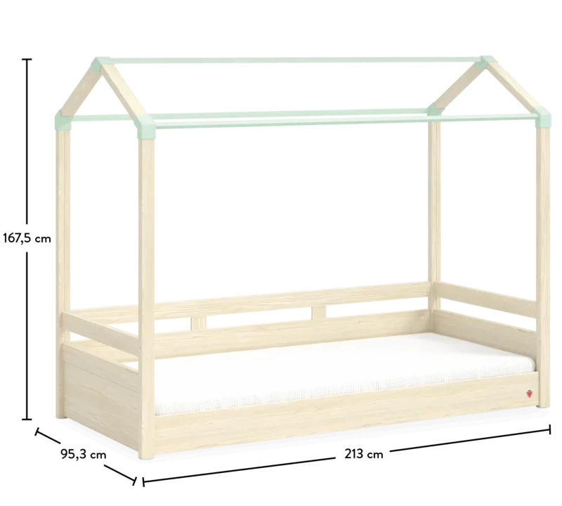 Cilek Montes Natural Flachdach Bettgestell  (90x200 cm) – Bild 6