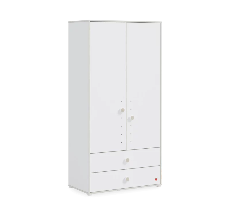 Cilek Montes Weiß Kleiderschrank 2-türig