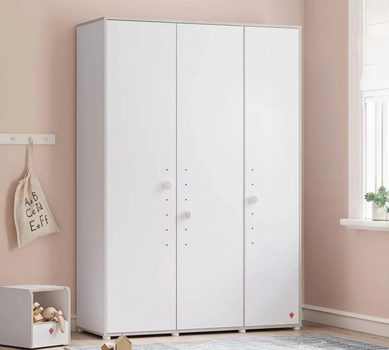 Cilek Montes Weiß Kleiderschrank 3-türig – Bild 2