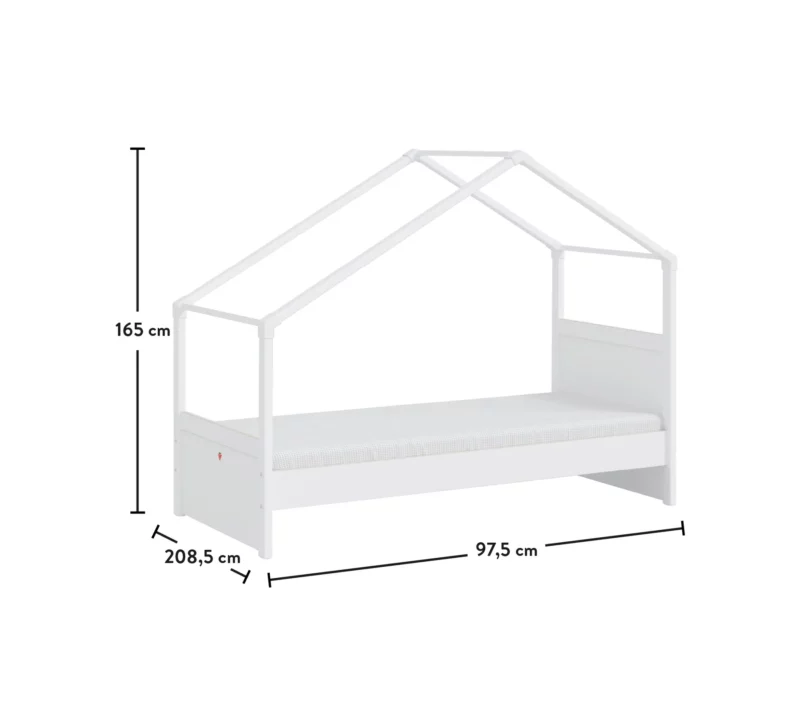 Cilek Montes  Seitendach Bettgestell Weiß (90x200 cm) – Bild 3