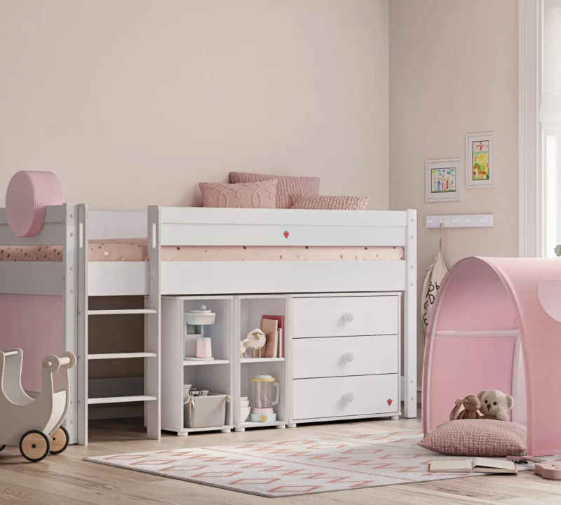 Cilek Montes Weiß Mittelhohe Bett (90×200 cm) – Bild 2