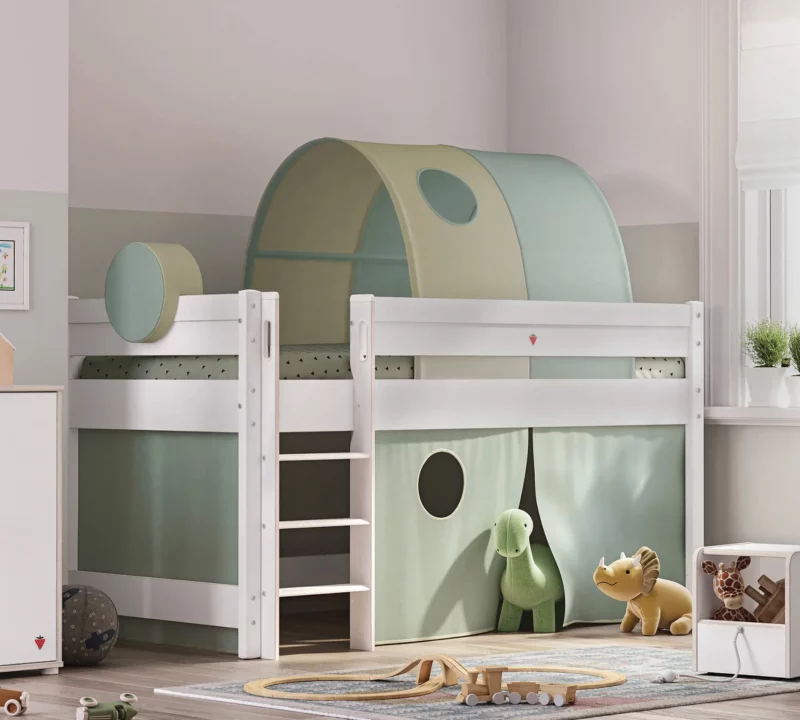 Cilek Montes Weiß Mittelhohe Bett (90×200 cm) – Bild 5