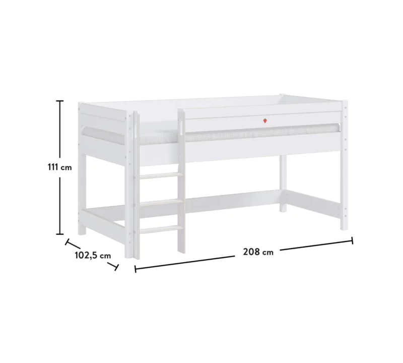 Cilek Montes Weiß Mittelhohe Bett (90×200 cm) – Bild 3