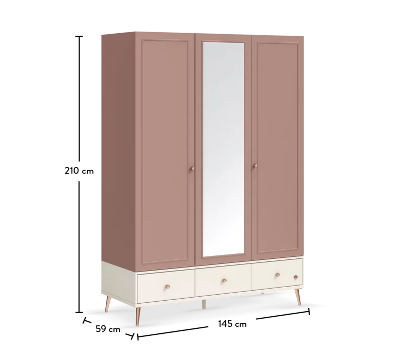 Cilek Elegance Kleiderschrank 3-türig – Bild 9