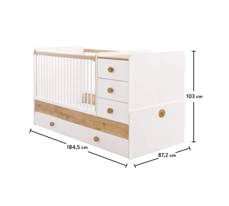 Cilek Natura Baby St Convertible Bett (80x180 cm) – Bild 4