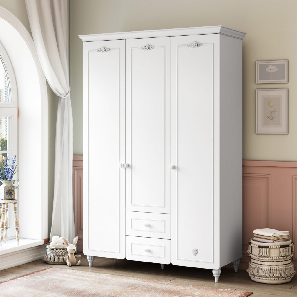 Cilek Romantica Baby Kleiderschrank 3-türig