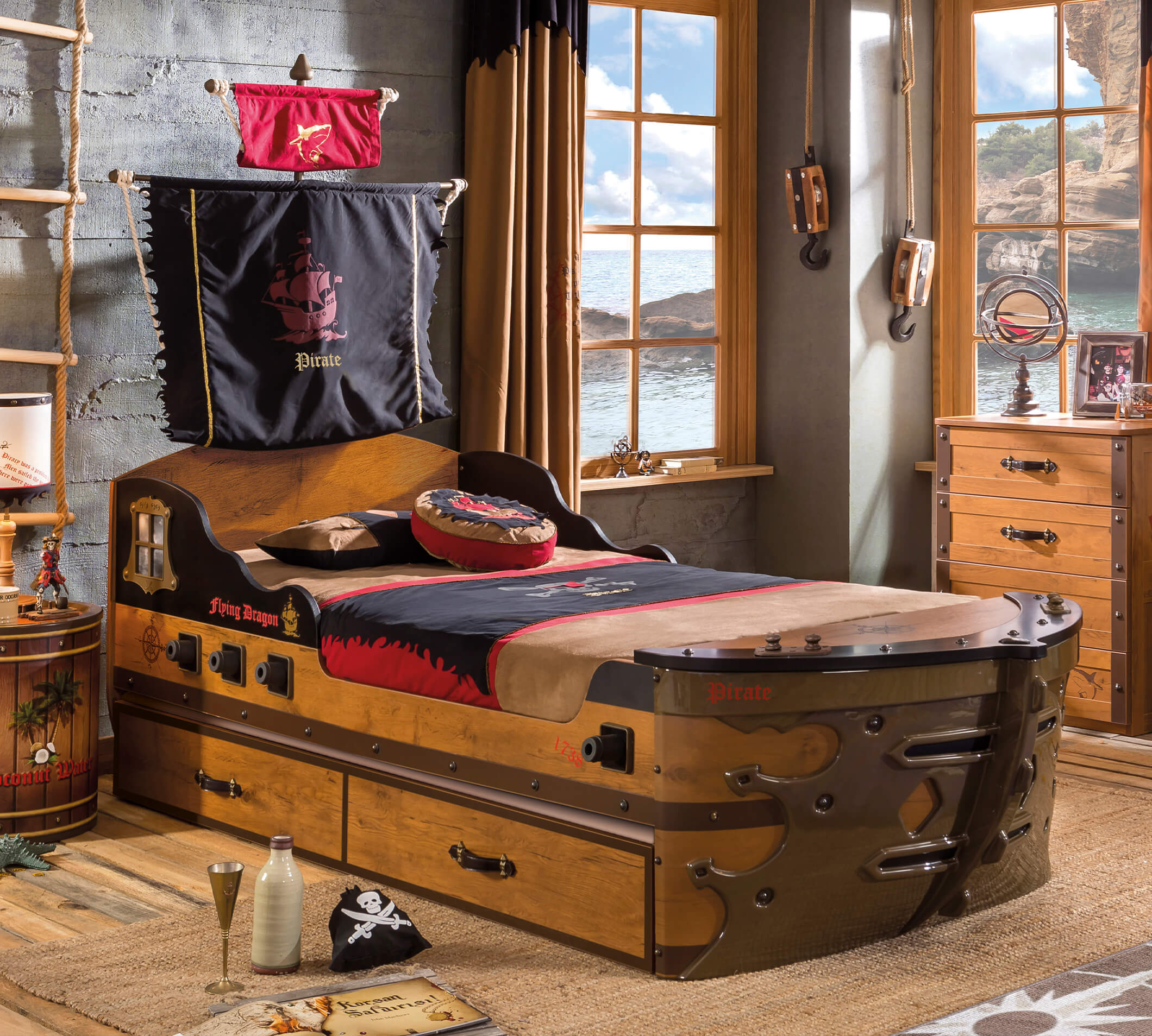 Cilek Pirate Ausziehbett (90 × 180 cm) – Bild 6
