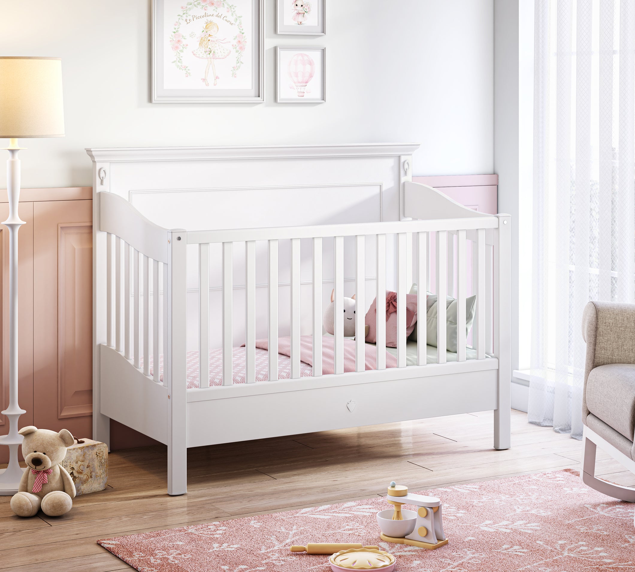 Cilek Romantic Baby Tagesbett Babybett (70 × 140 cm)