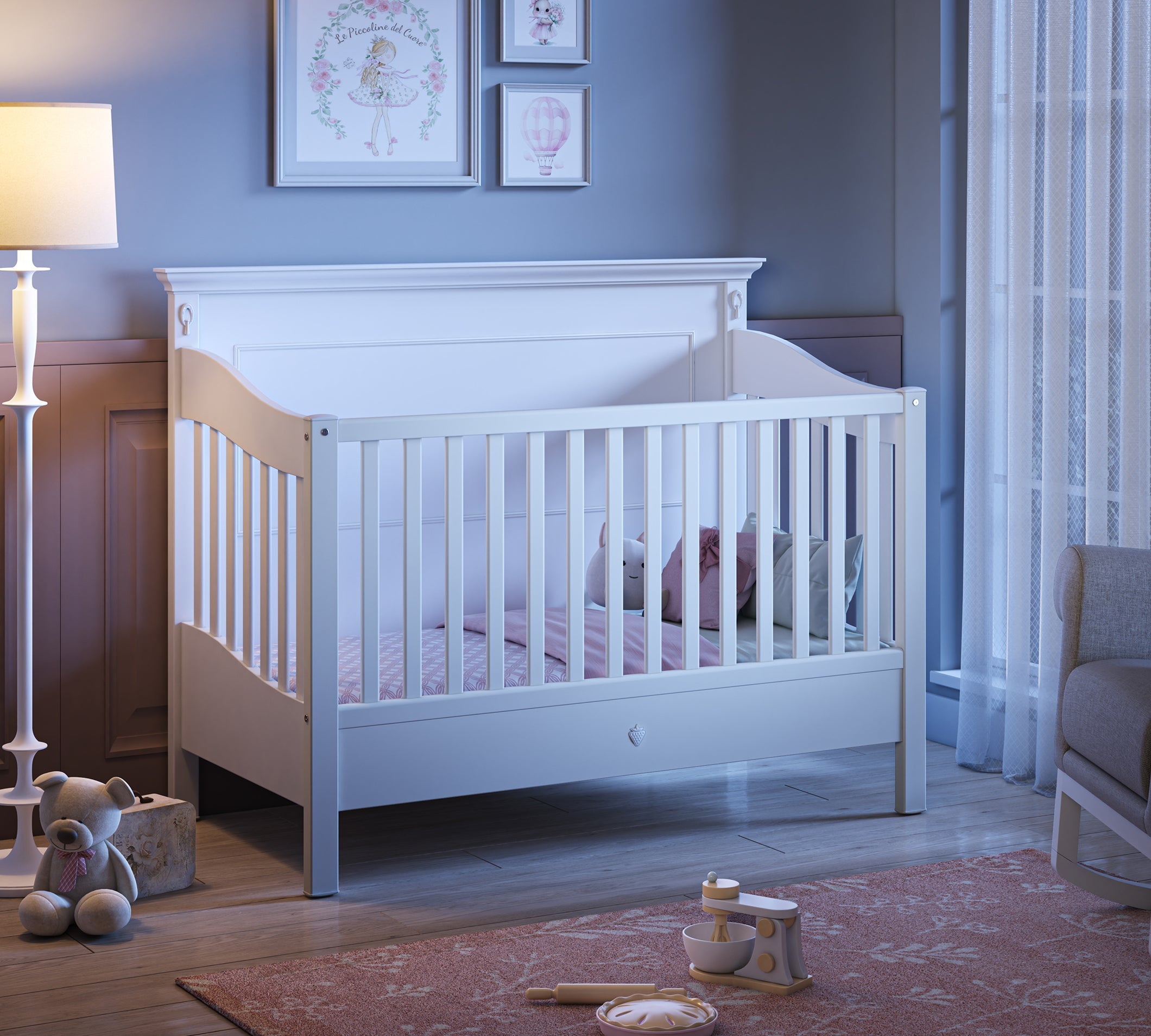 Cilek Romantic Baby Tagesbett Babybett (70 × 140 cm) – Bild 6