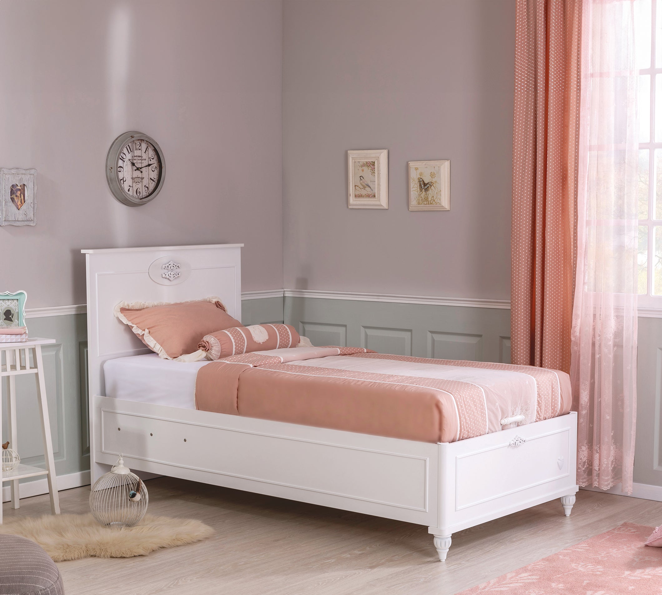 Cilek Romantic Stauraumbett ohne Kopfteil 100 × 200 cm – Bild 6