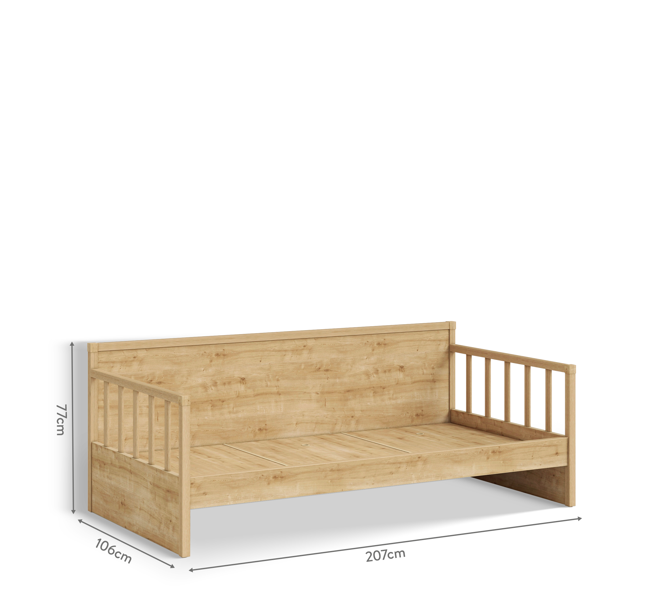 Cilek Tagesbett ohne Dach (Mocha) (100 × 200 cm) – Bild 8
