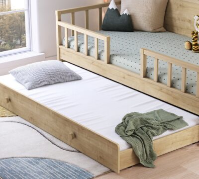 Cilek Ausziehbett mit Griff (Mocha) (90 × 190 cm)