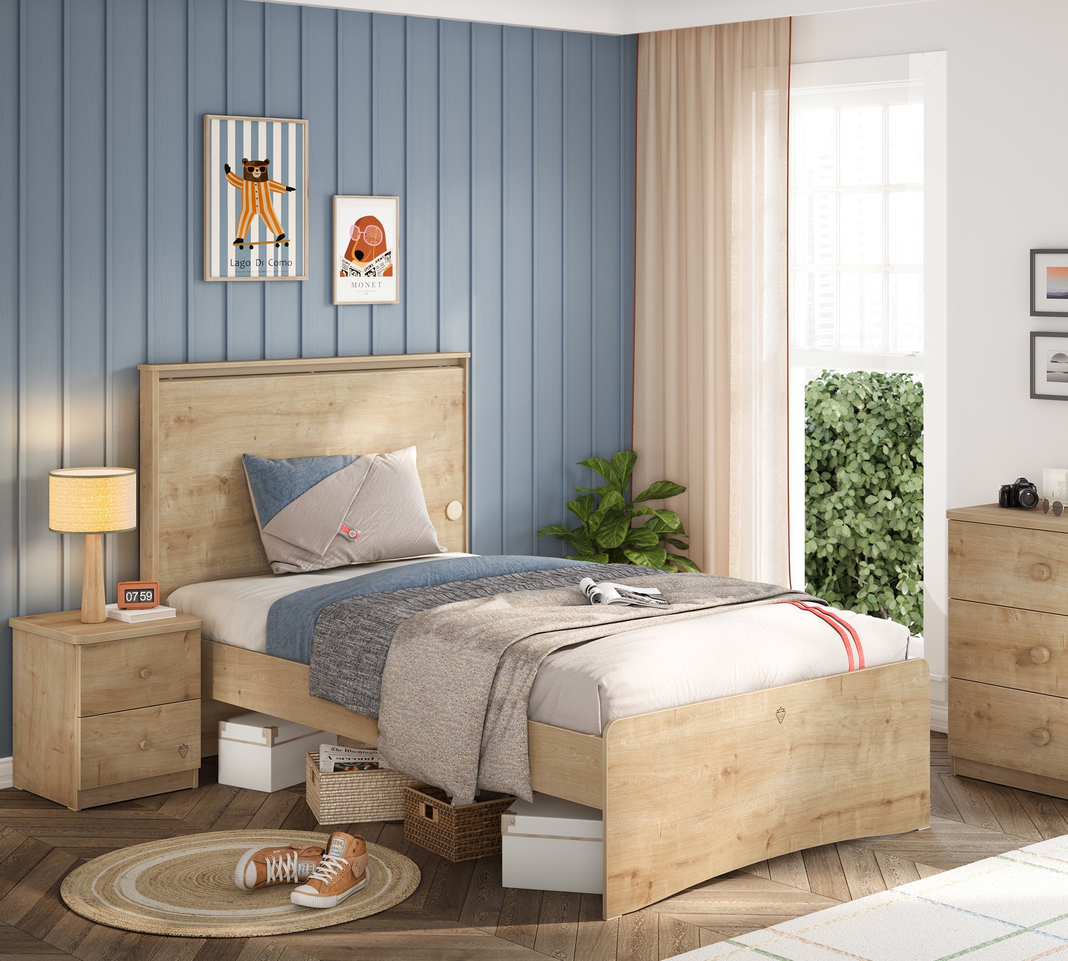 Cilek Mocha Bett mit flachem Kopfteil (100 × 200 cm) – Bild 6