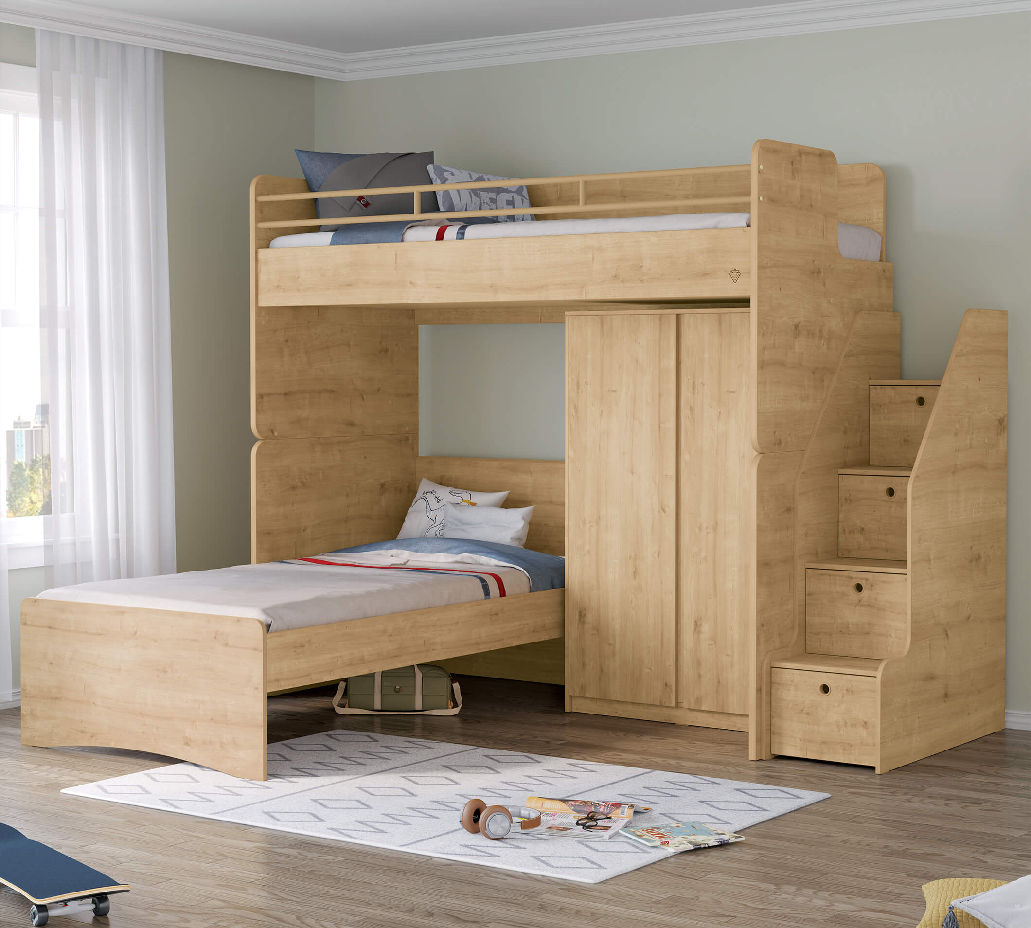 Cilek Studio UPPER Bett (mocha) – Bild 8