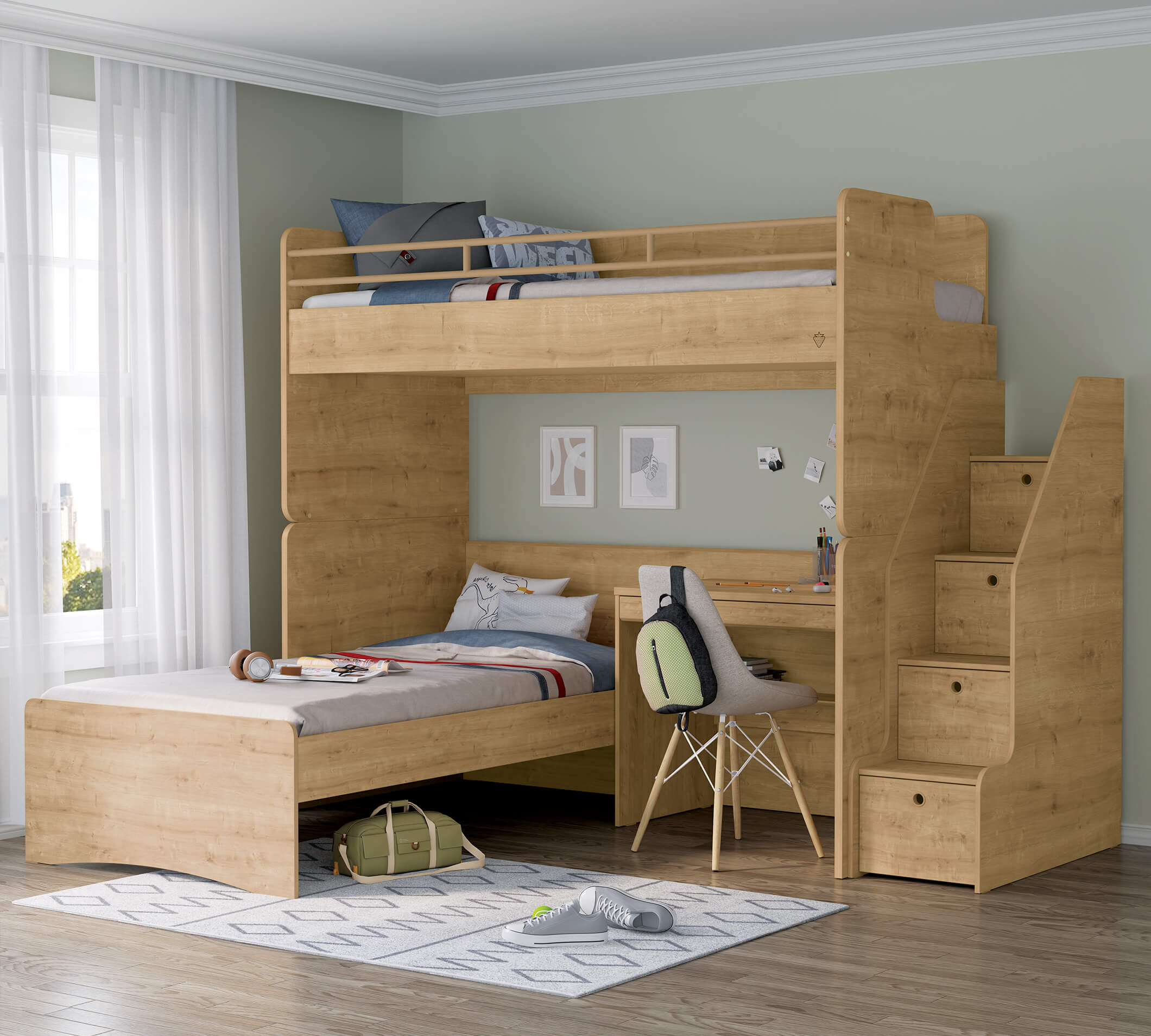 Cilek Studio UPPER Bett (mocha) – Bild 10