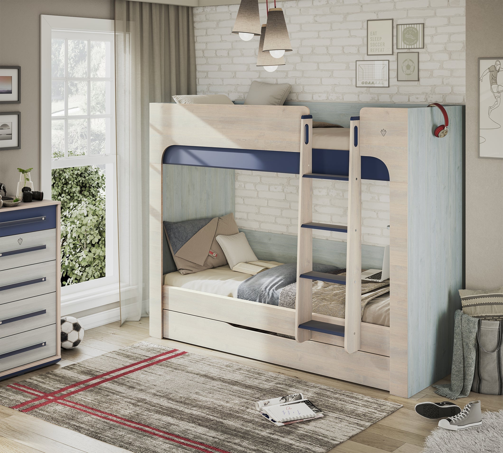 Cilek Trio Unterbett-Schublade mit Fächern – Bild 5