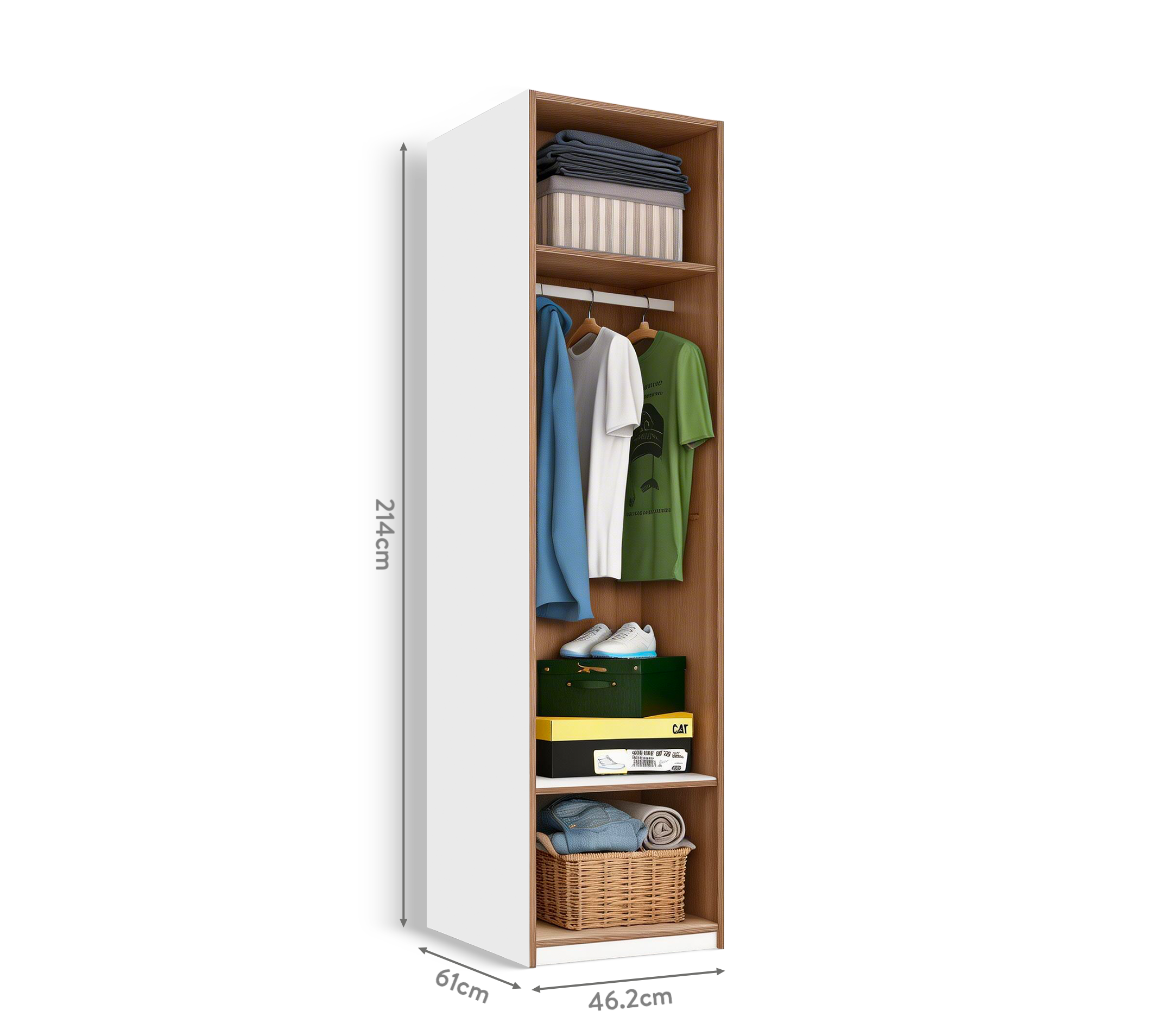 Cilek Modera 1 Tür Kleiderschrank – Bild 3