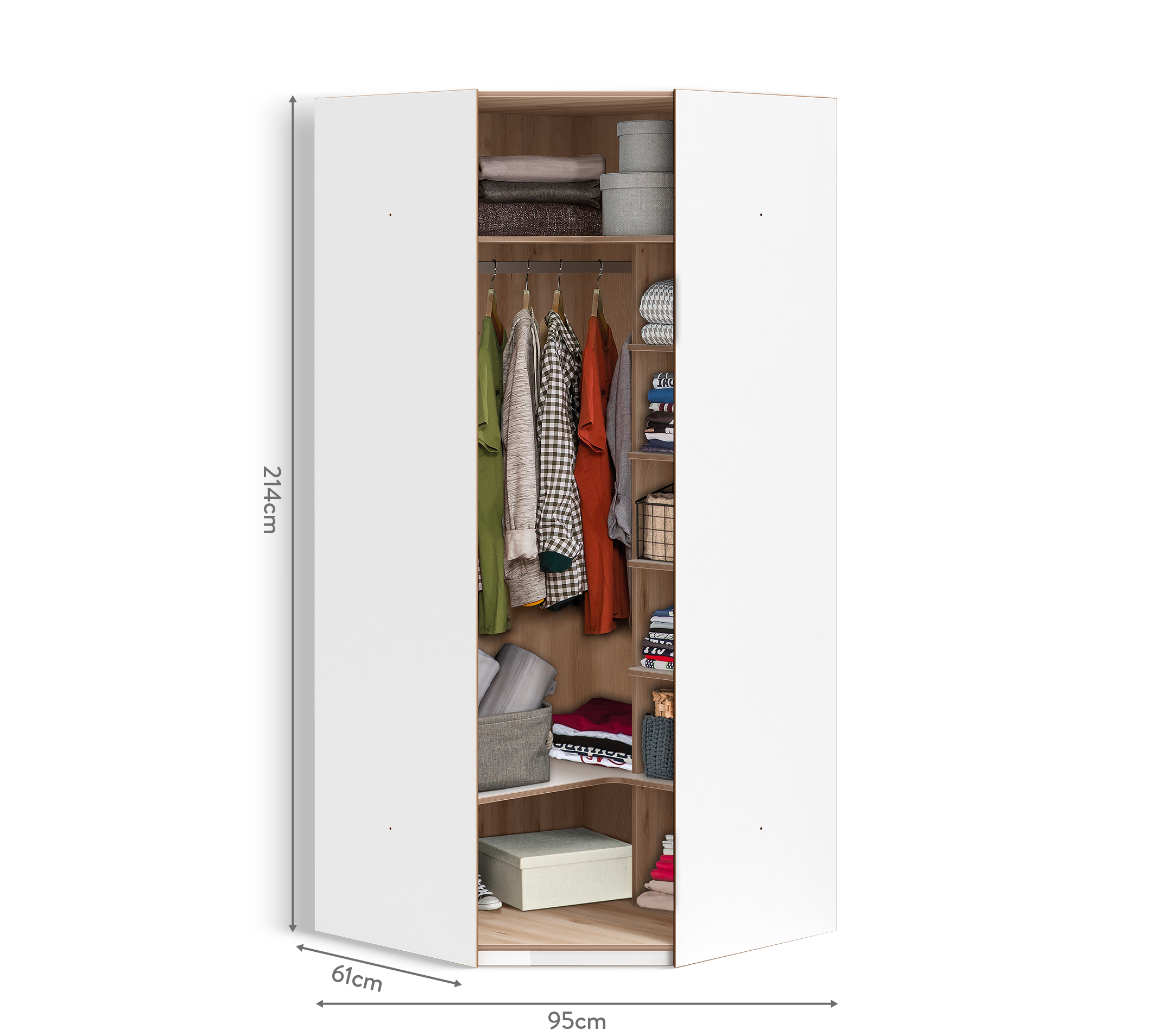 Cilek Modera CORNER Kleiderschrank – Bild 4