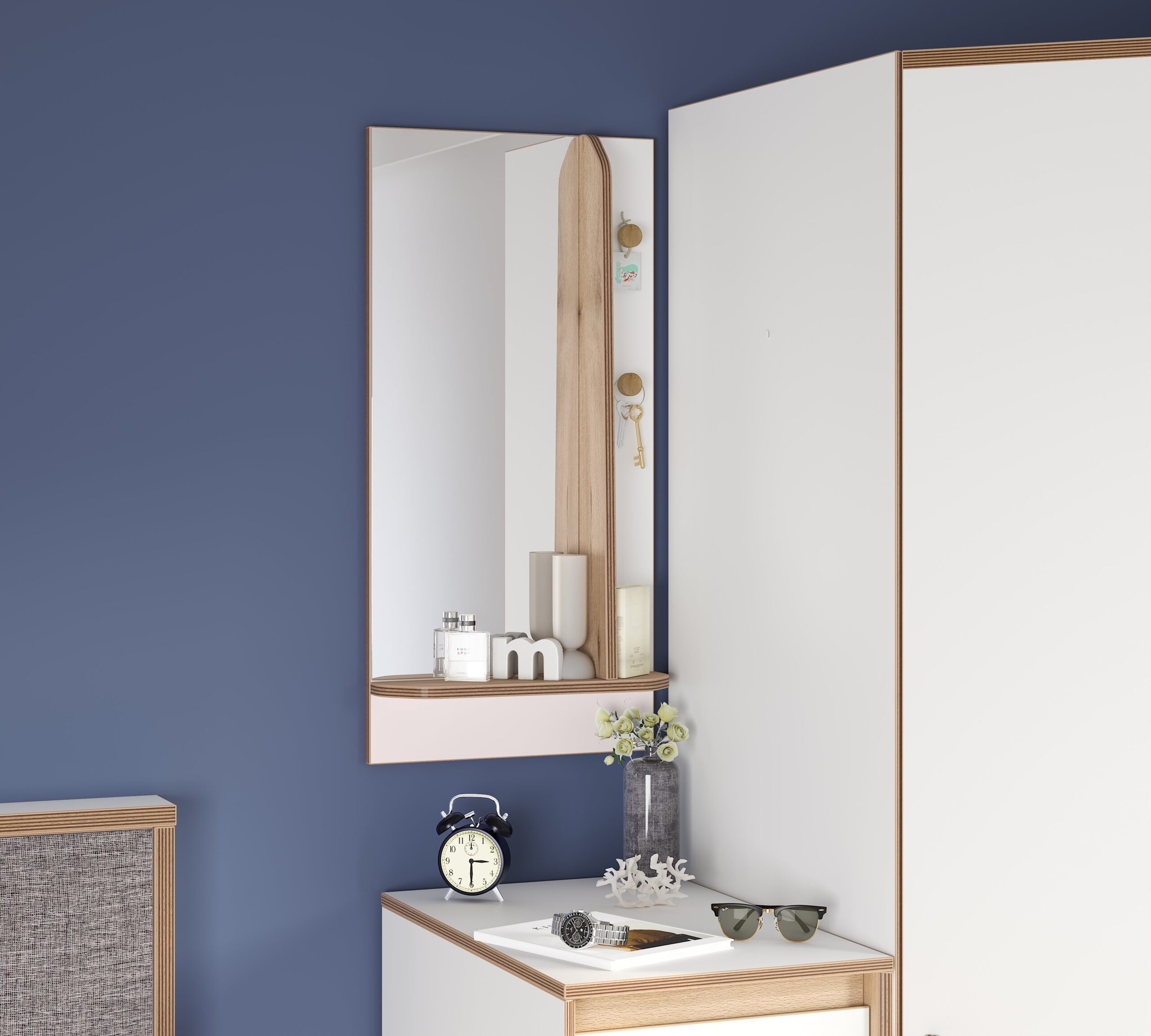 Cilek Modera WALL MIRROR WITH Wandregal – Bild 5