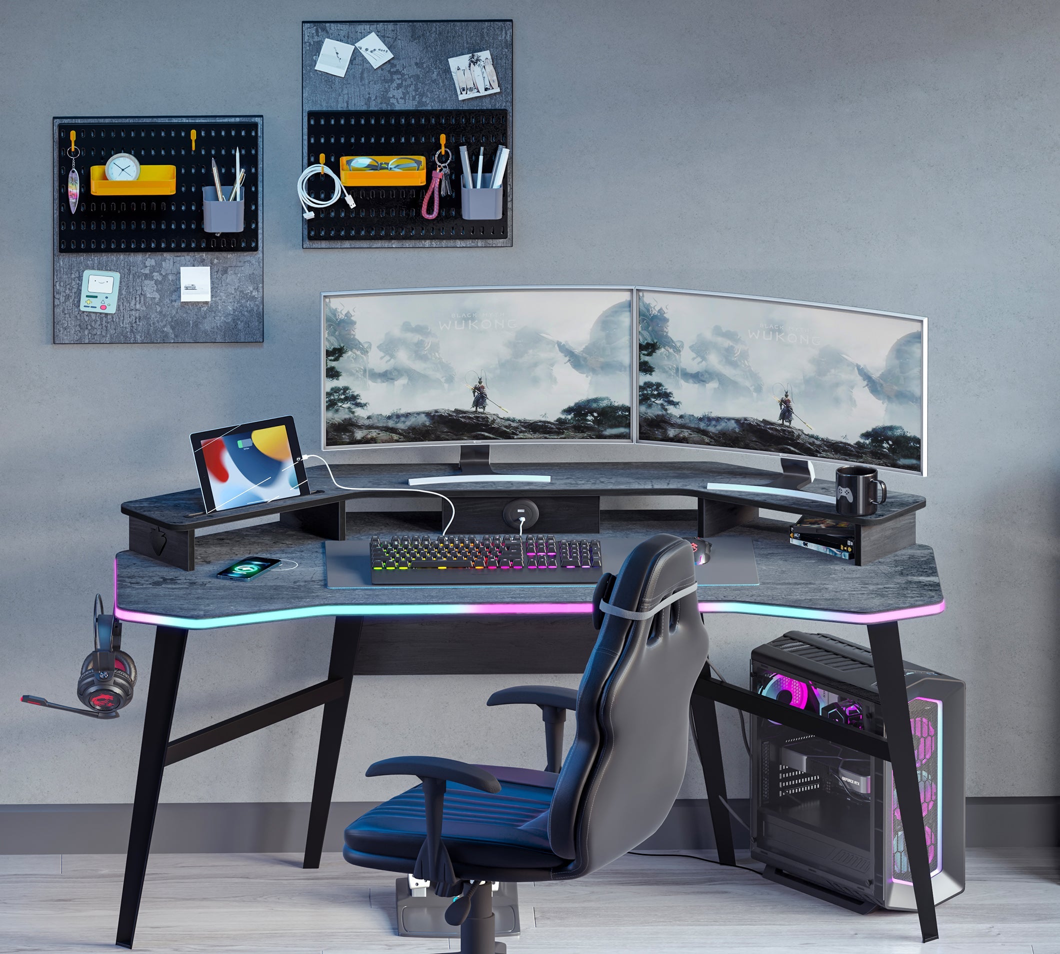 Cilek Dark Metal GAMING Schreibtisch – Bild 8