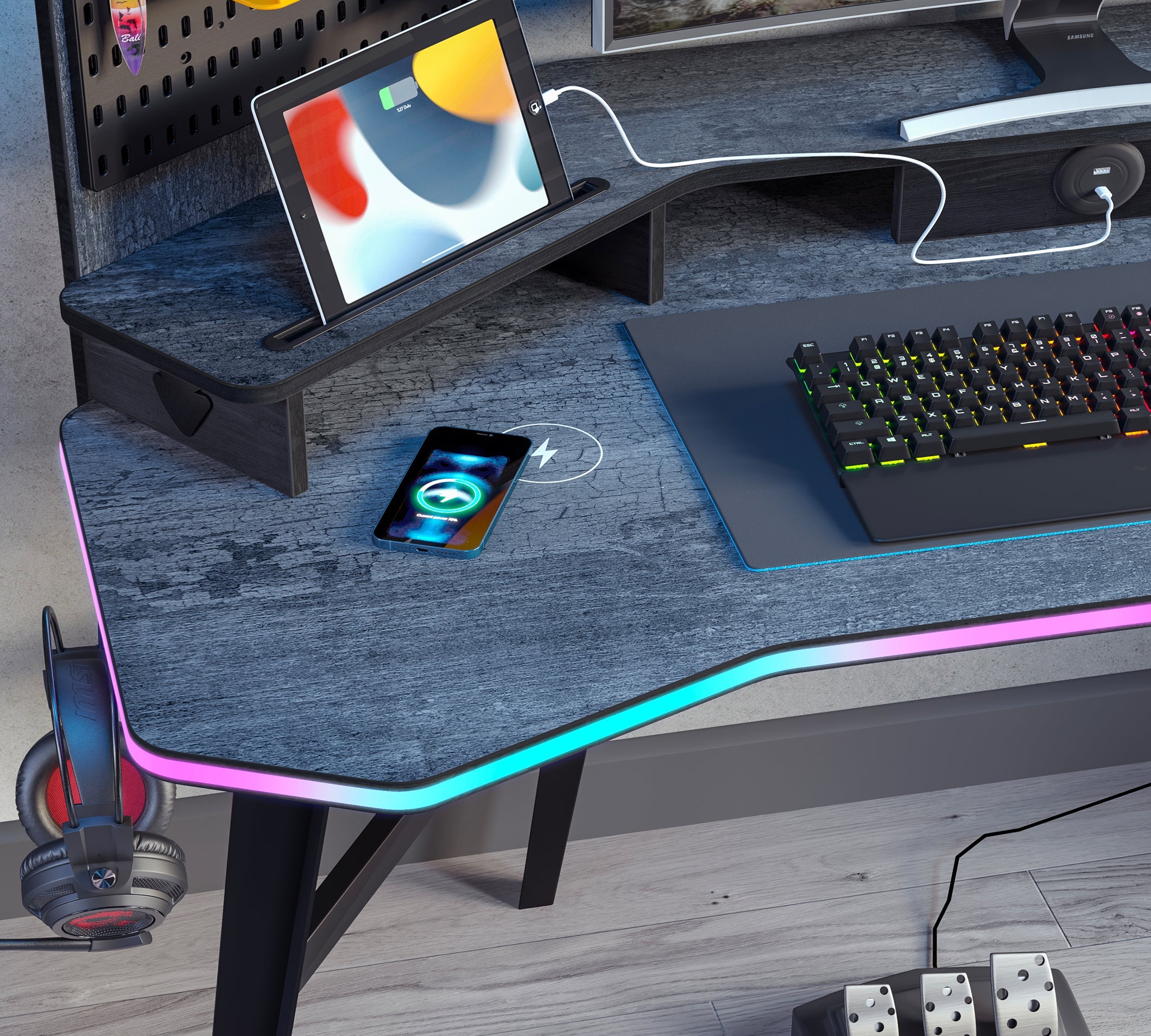 Cilek Dark Metal GAMING Schreibtisch – Bild 10