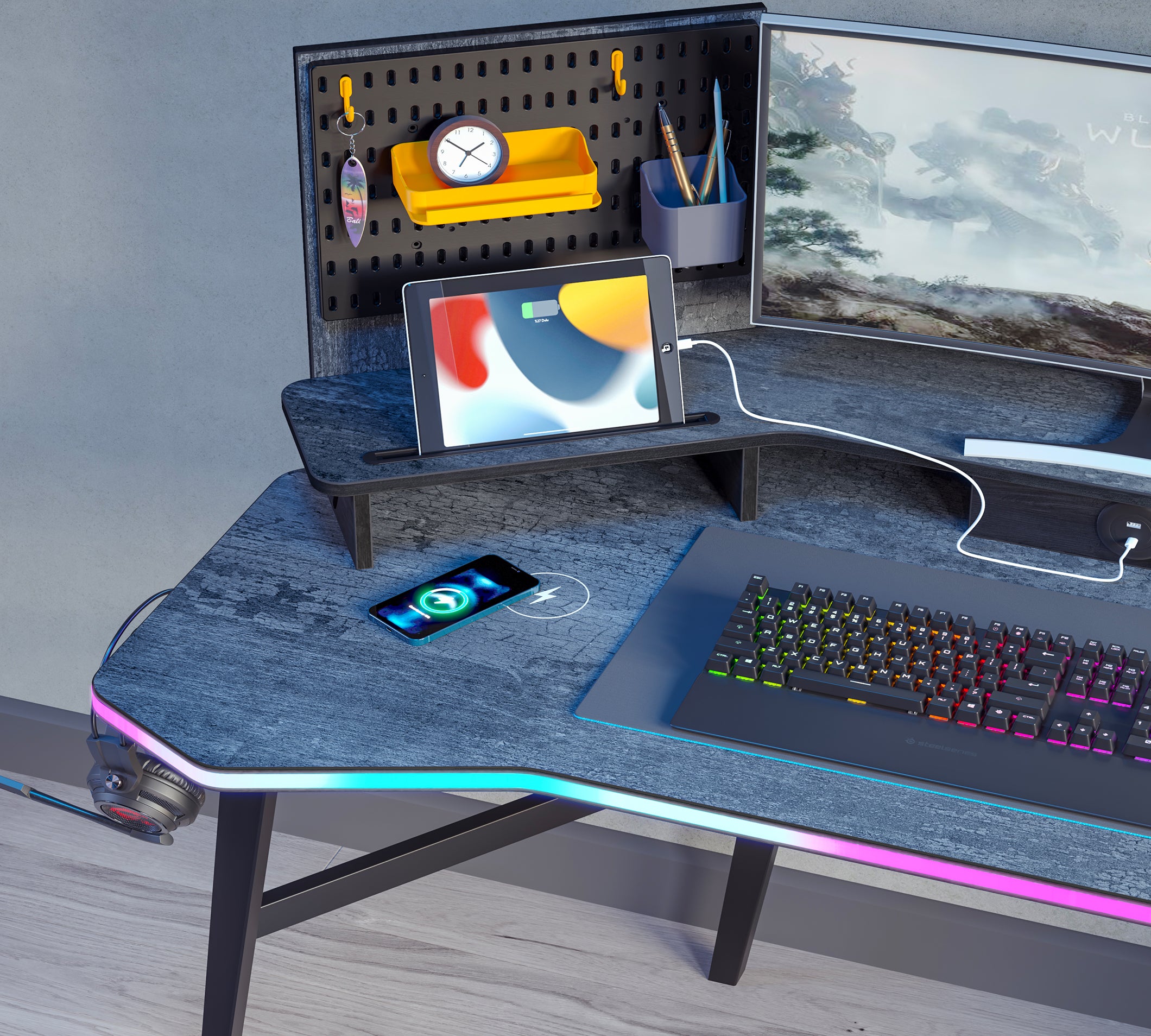 Cilek Dark Metal GAMING Schreibtisch – Bild 5