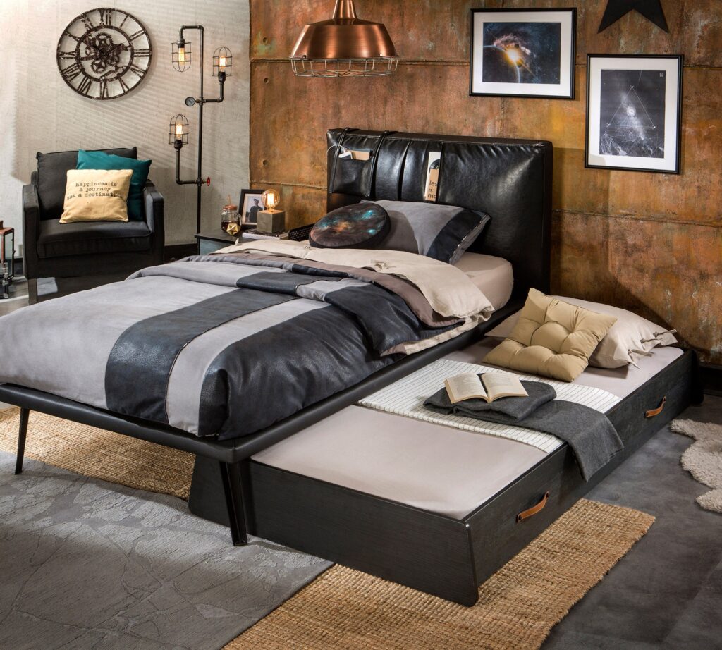 Cilek Dark Metal Ausziehbett (90 × 190 cm)