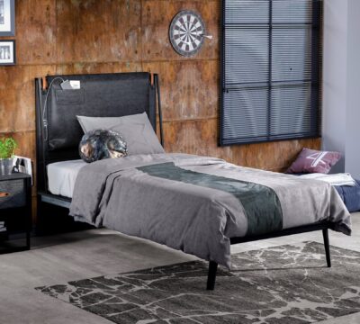 Cilek Dark Metal Line-Bett (100 × 200 cm)
