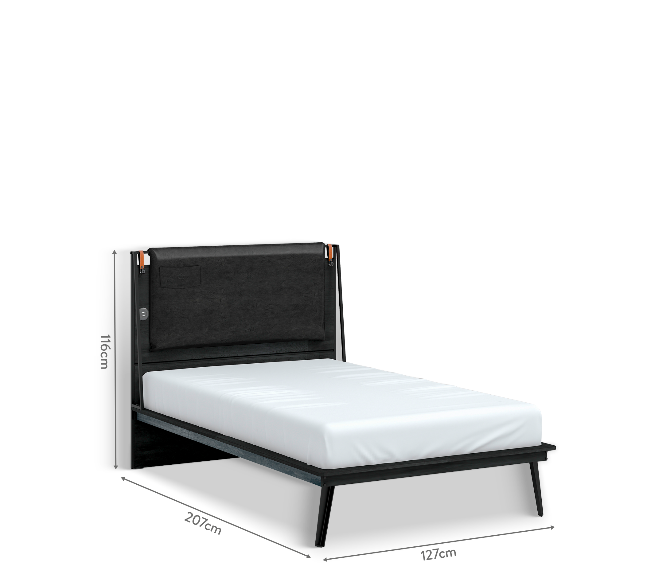 Cilek Dark Metal Line-Bett (120 × 200 cm) – Bild 6