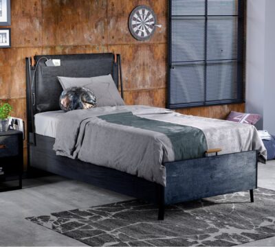 Cilek Dark Metal Line-Stauraumbett (100 × 200 cm)