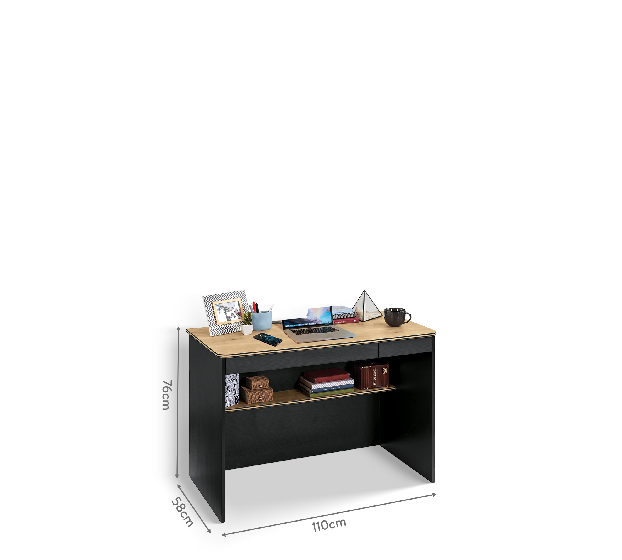 Cilek Black Schwarz Klein STUDY Schreibtisch – Bild 4