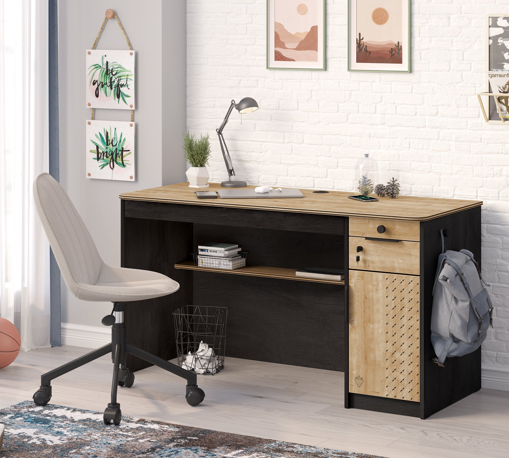 Cilek Black Schwarz STUDY Schreibtisch