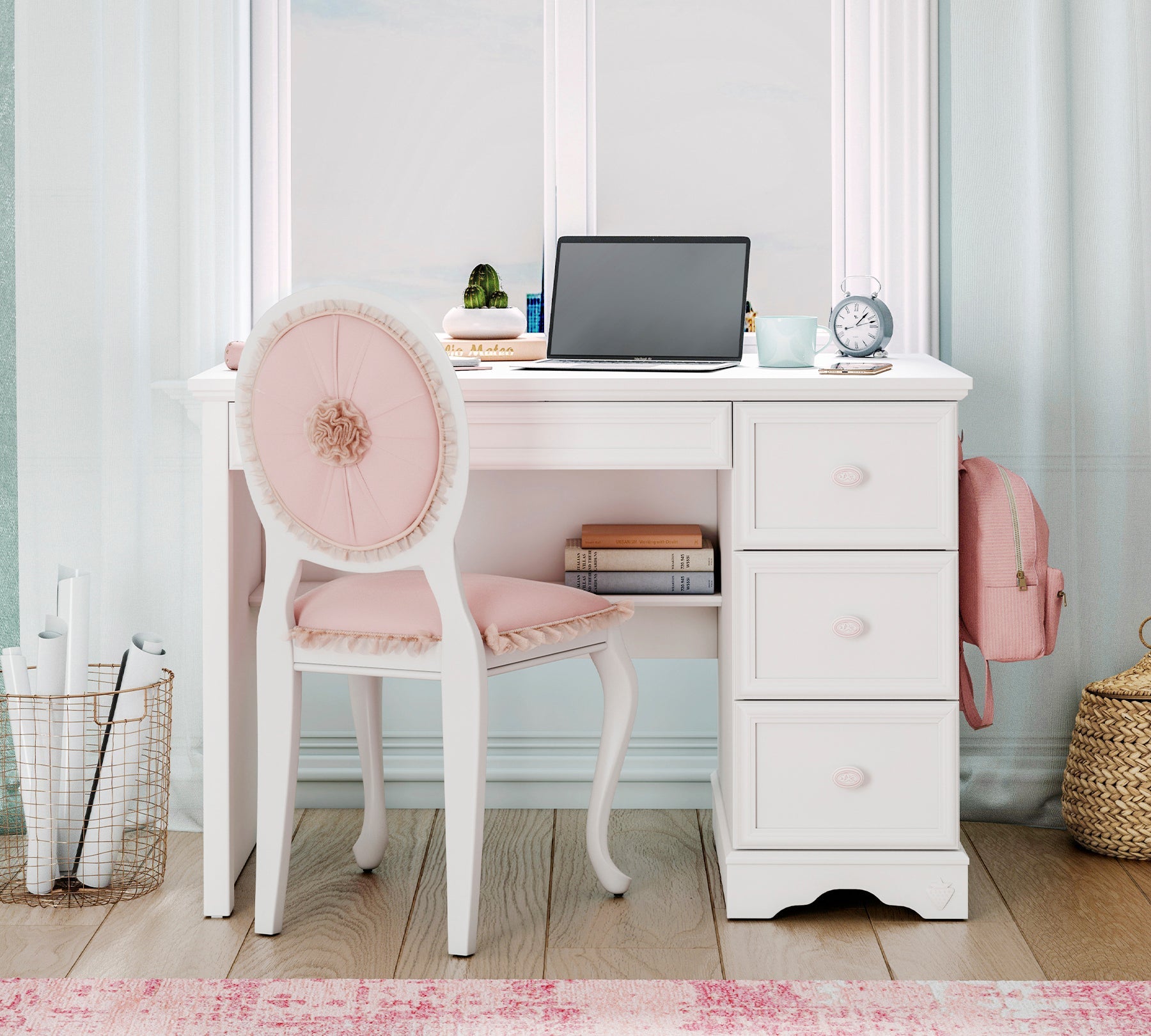 Cilek Rustik White RUSTIC Weiß Klein STUDY Schreibtisch – Bild 7